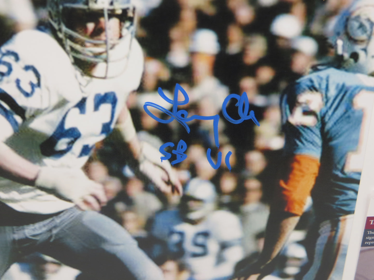 LARRY COLE Dallas Cowboys SIGNED 8x10 PHOTO w/SB VI JSA COA