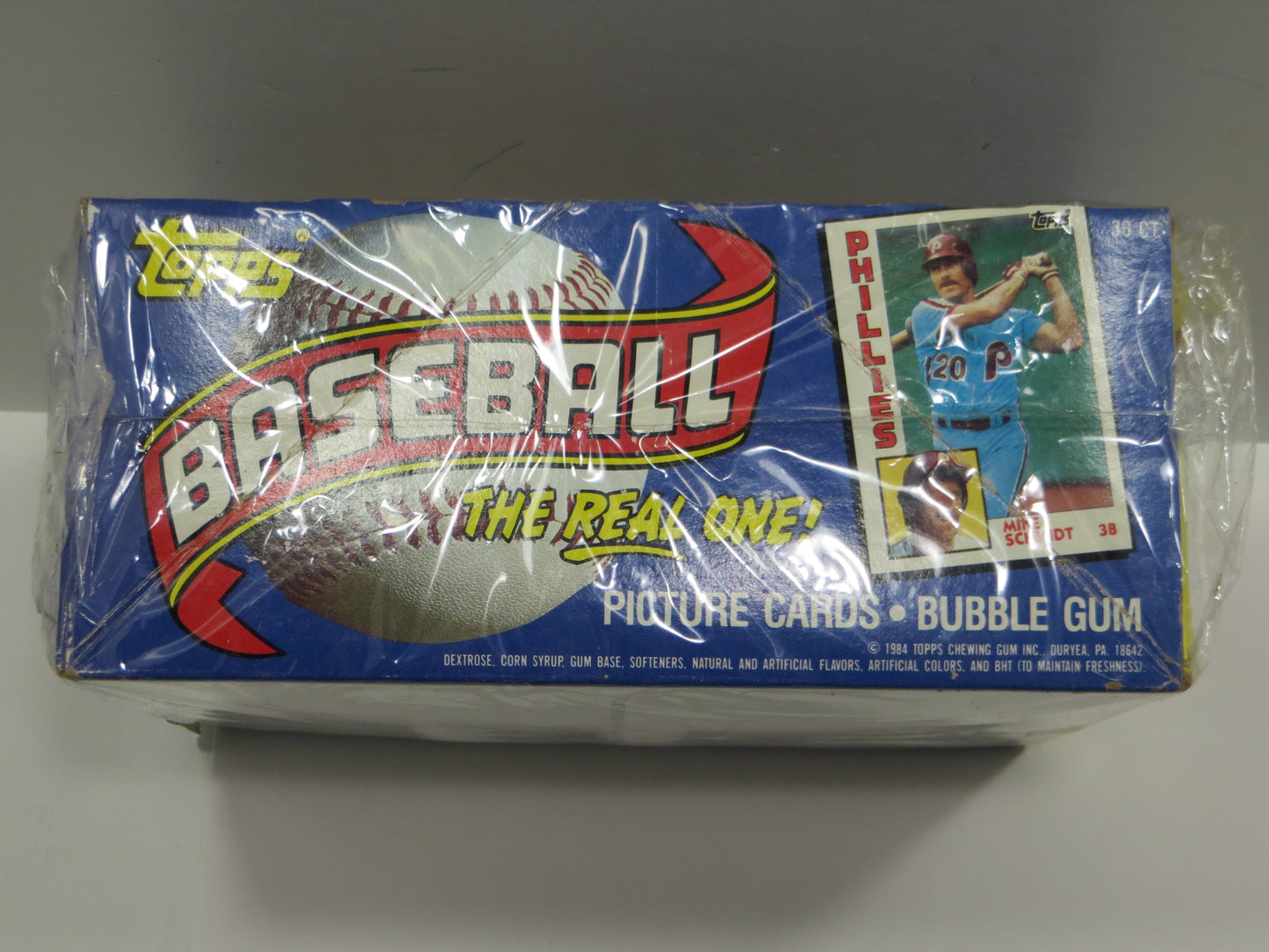 1984 TOPPS BASEBALL EMPTY WAX BOX