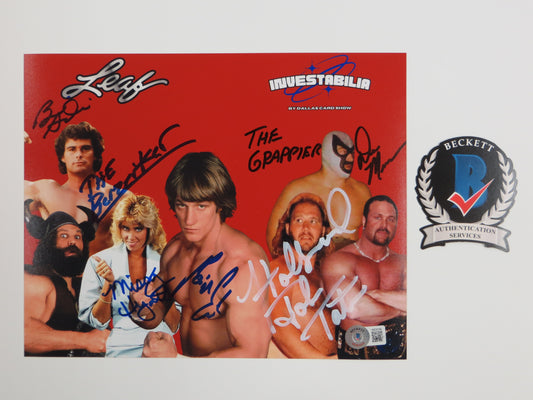 INVESTABILIA by the DALLAS CARD SHOW SIGNED 8x10 Red PHOTO Von Erich +MORE BAS