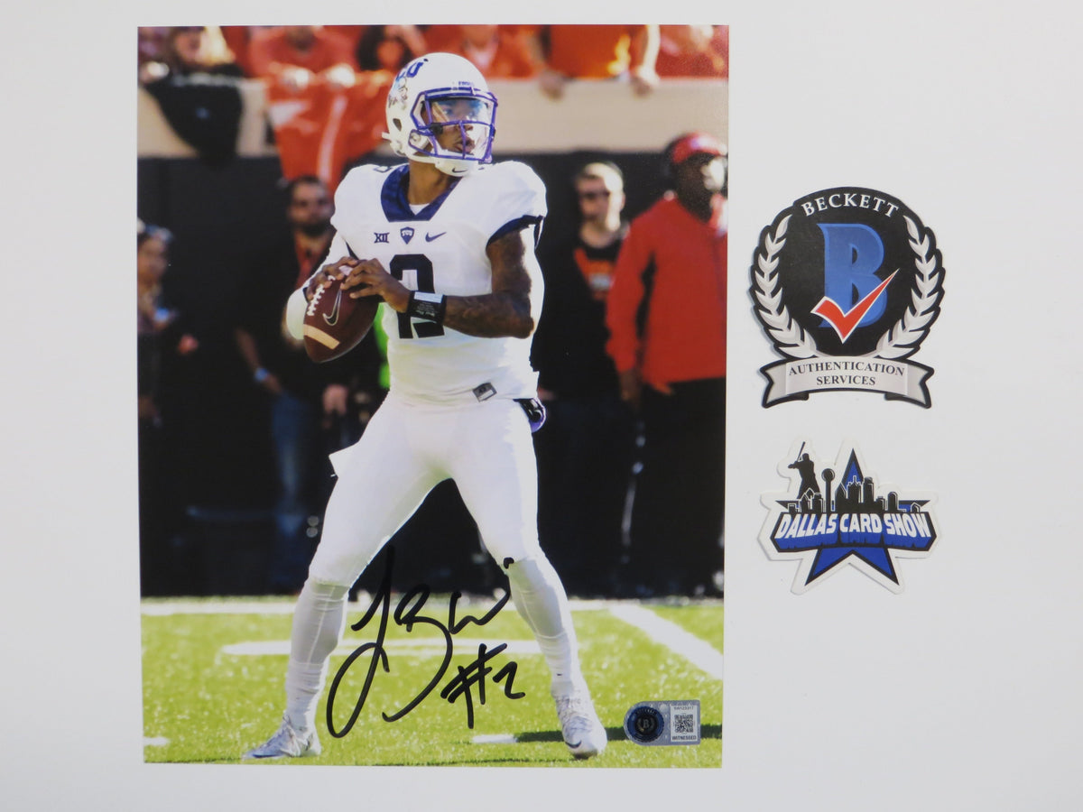 TREVONE BOYKIN TCU HORNED FROGS SIGNED 8x10 PHOTO In the Pocket BAS