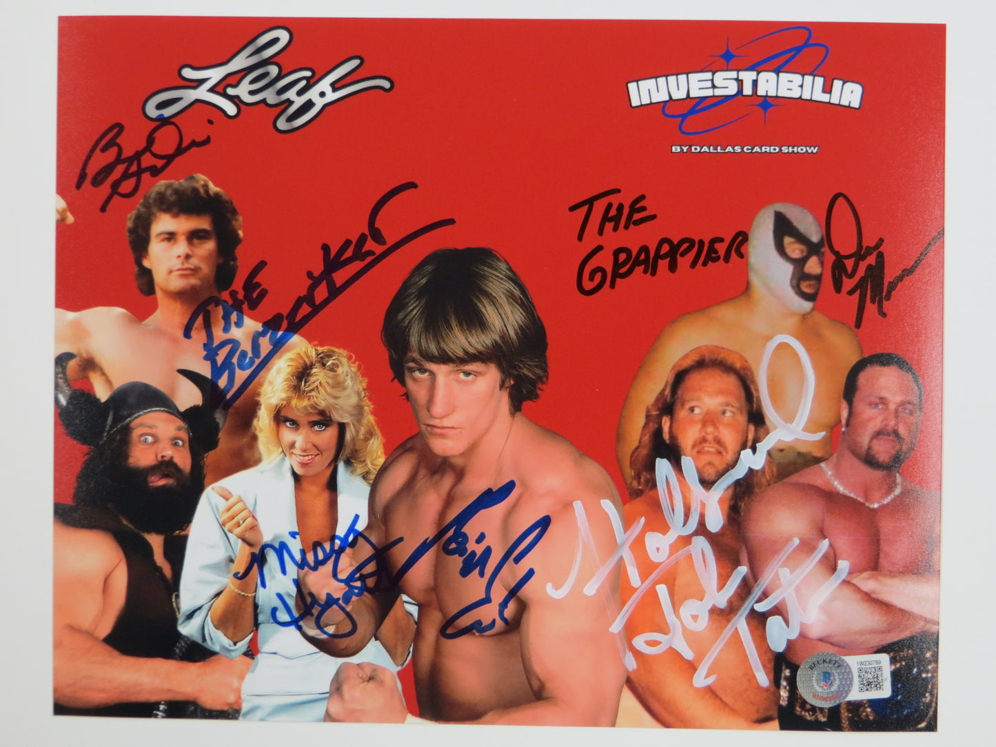 INVESTABILIA by the DALLAS CARD SHOW SIGNED 8x10 Red PHOTO Von Erich +MORE BAS