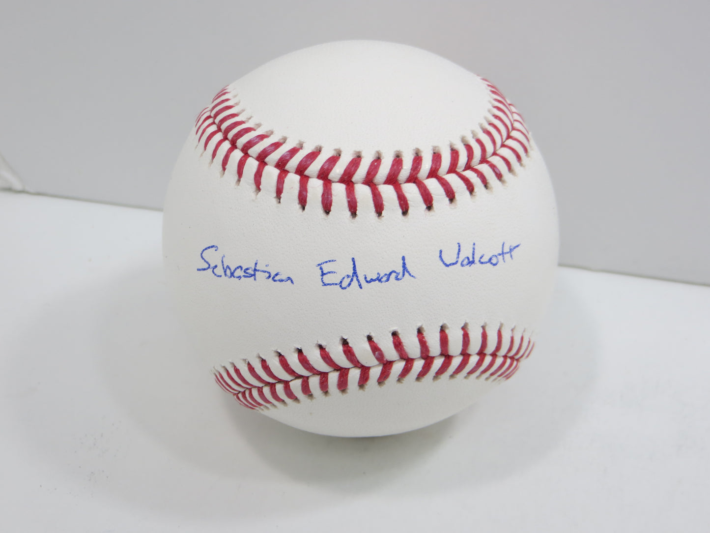 SEBASTIAN WALCOTT TEXAS RANGERS SIGNED FULL NAME SIGNATURE OML BASEBALL BAS