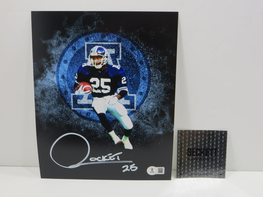 RAGHIB ROCKET ISMAIL TORONTO ARGONAUTS SIGNED 8x10 PHOTO LOGO BAS