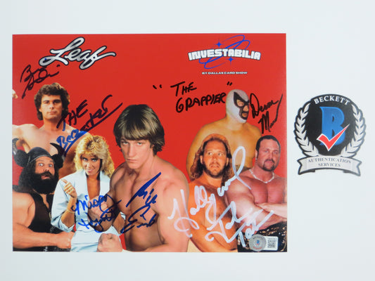 INVESTABILIA by the DALLAS CARD SHOW SIGNED 8x10 Red PHOTO Von Erich +MORE BAS
