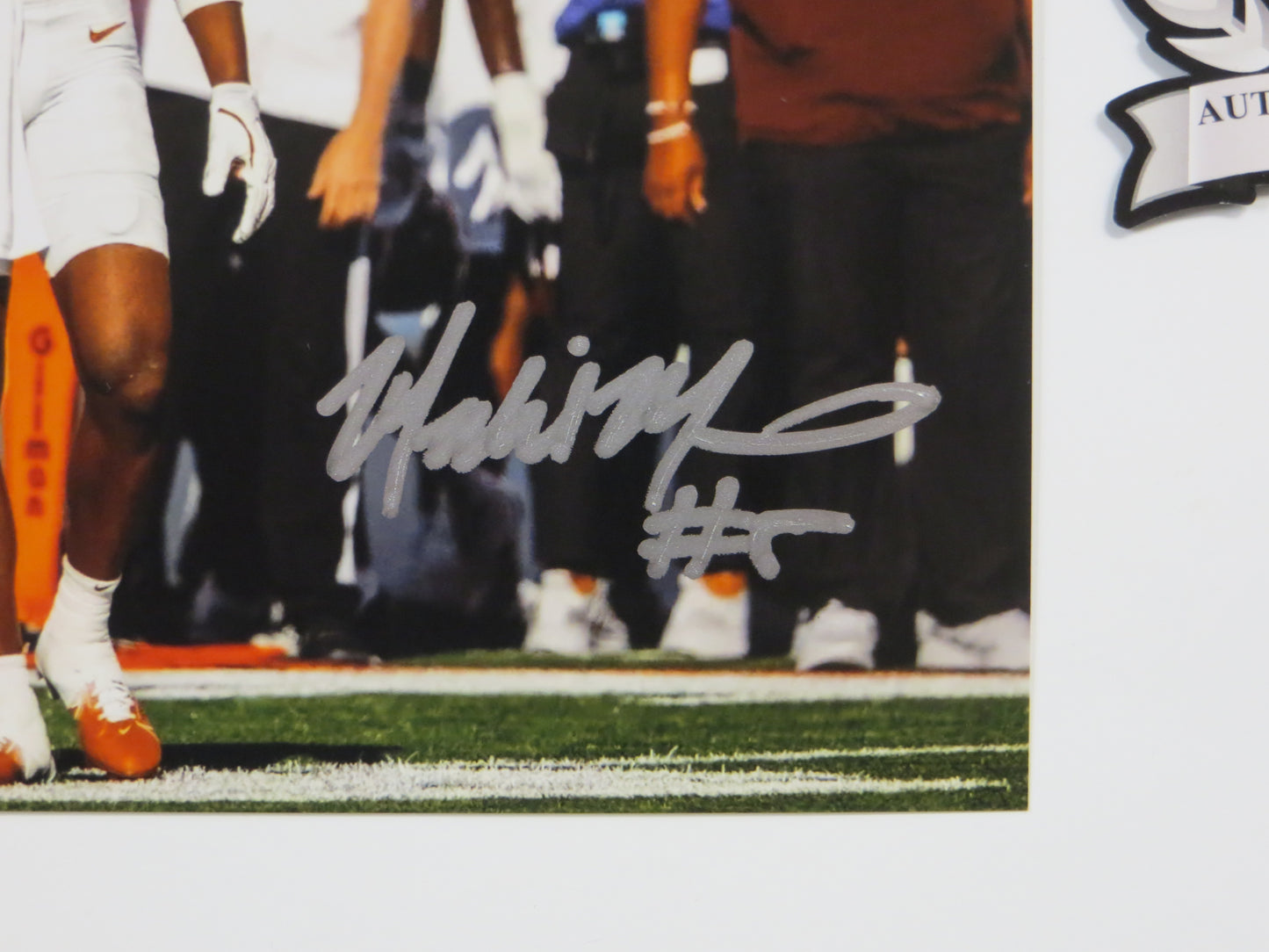 MALIK MUHAMMAD Texas Longhorns Burnt Orange Jersey SIGNED 8x10 PHOTO BAS COA