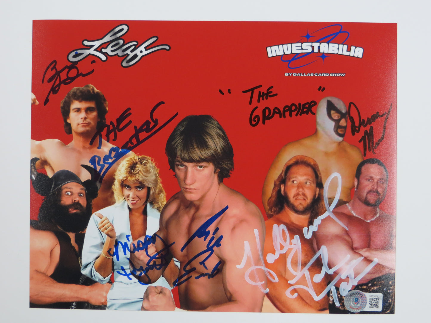 INVESTABILIA by the DALLAS CARD SHOW SIGNED 8x10 Red PHOTO Von Erich +MORE BAS