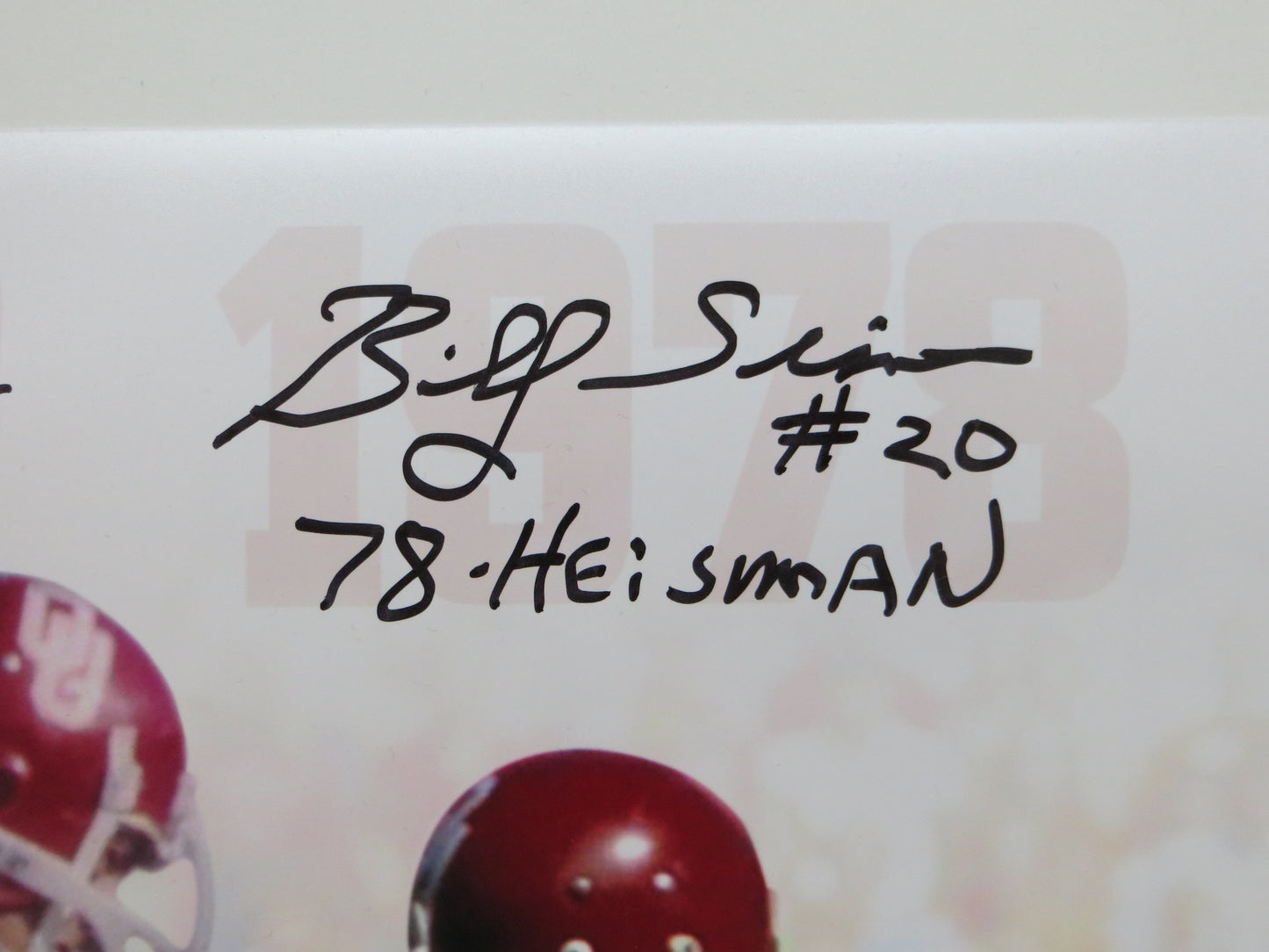 OKLAHOMA OU SOONERS HEISMAN BILLY SIMS STEVE OWENS JASON WHITE SIGNED Custom 16x20 BAS