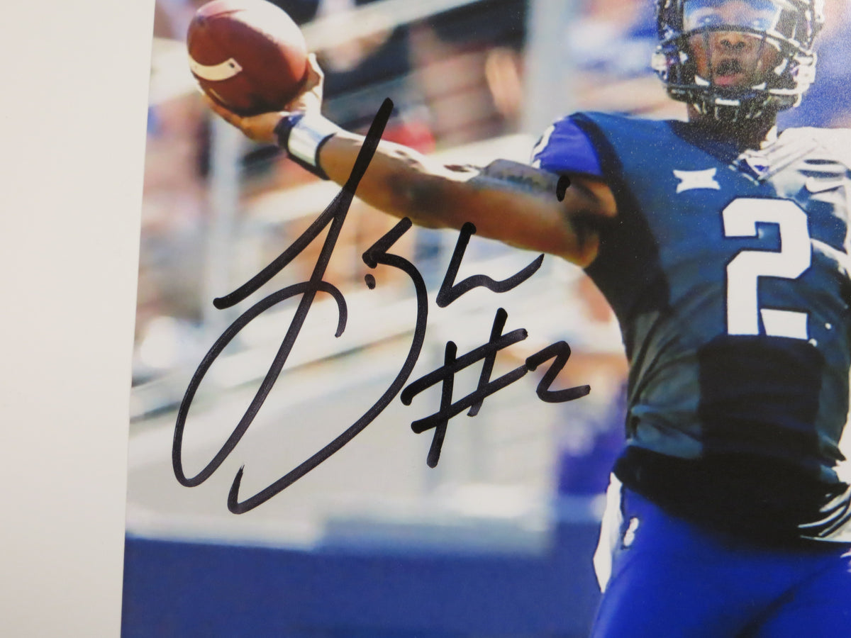 TREVONE BOYKIN TCU HORNED FROGS SIGNED 8x10 PHOTO Passing BAS