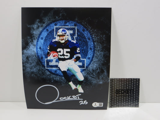 RAGHIB ROCKET ISMAIL TORONTO ARGONAUTS SIGNED 8x10 PHOTO LOGO BAS