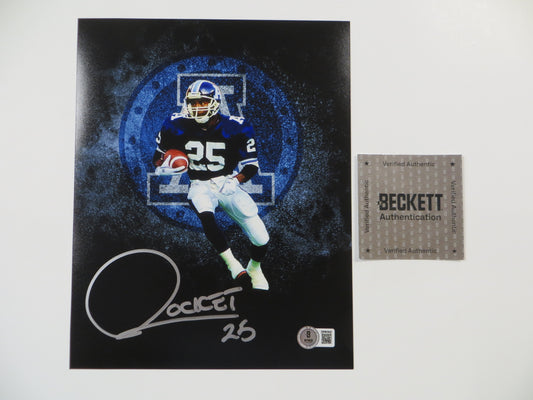 RAGHIB "ROCKET" ISMAIL Toronto Argonauts Logo SIGNED 8x10 PHOTO BAS COA