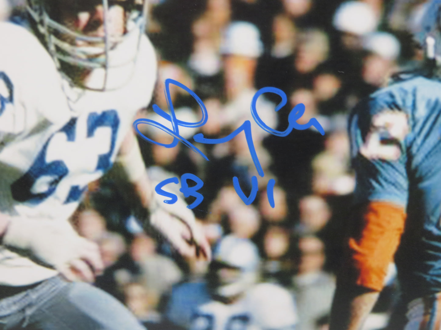 LARRY COLE Dallas Cowboys SIGNED 8x10 PHOTO w/SB VI JSA COA