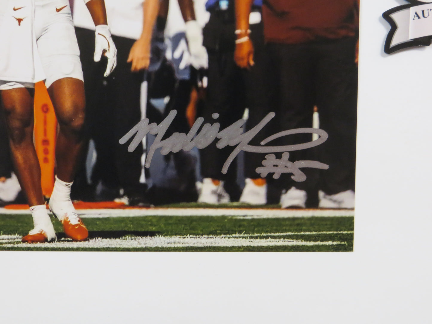 MALIK MUHAMMAD Texas Longhorns Burnt Orange Jersey SIGNED 8x10 PHOTO BAS COA