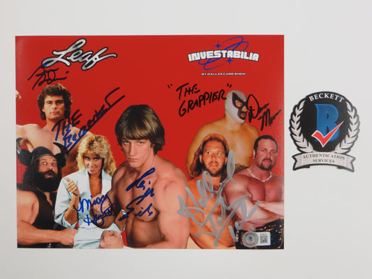 INVESTABILIA by the DALLAS CARD SHOW SIGNED 8x10 Red PHOTO Von Erich +MORE BAS