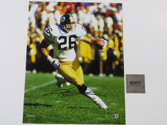 ROD WOODSON Pittsburgh Steelers SIGNED 16x20 PHOTO Ravens Purdue Boilermakers BAS