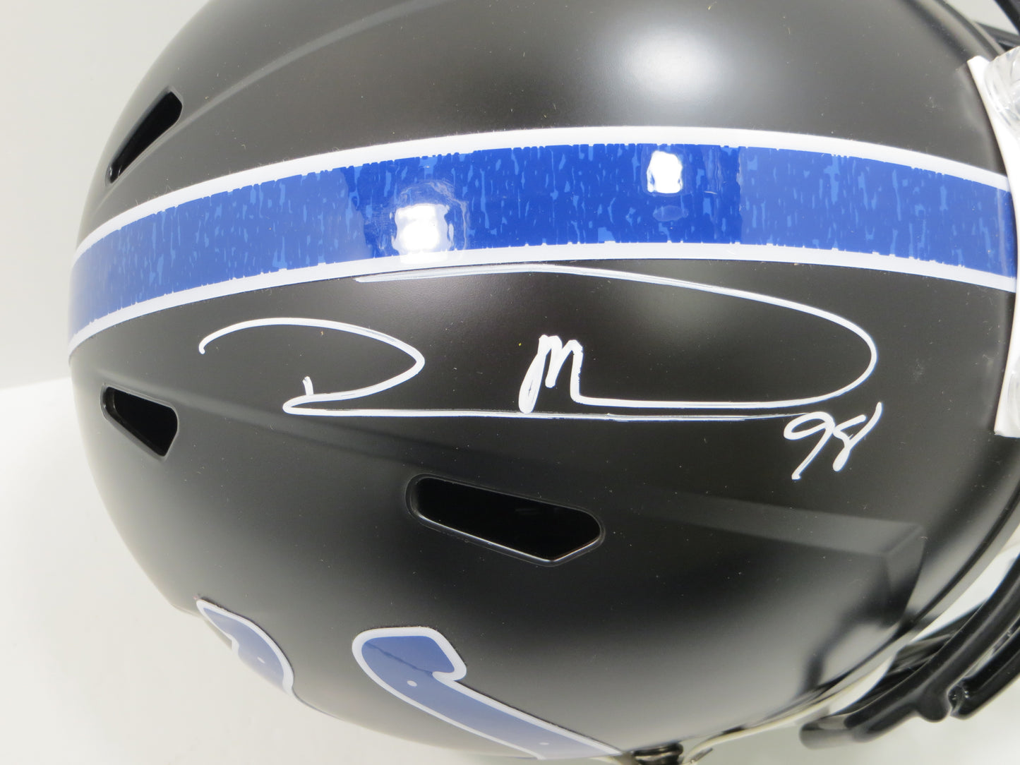 ROBERT MATHIS INDIANAPOLIS COLTS SIGNED RIDDELL SPEED F/S HELMET JSA COA