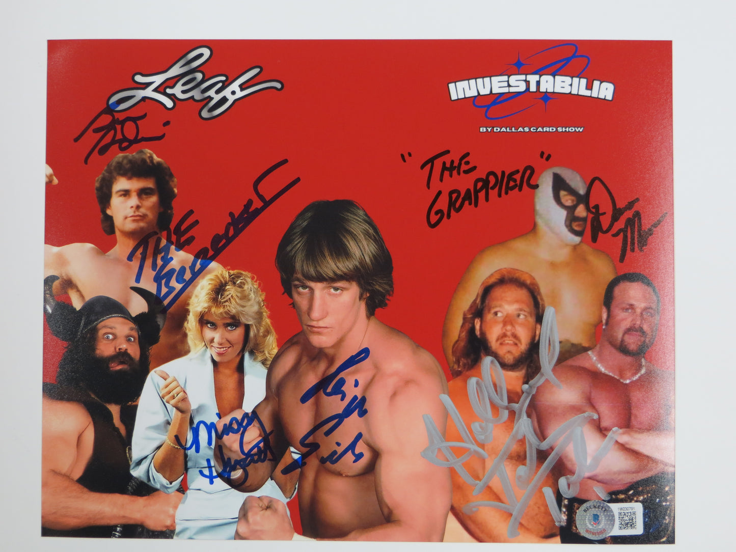 INVESTABILIA by the DALLAS CARD SHOW SIGNED 8x10 Red PHOTO Von Erich +MORE BAS
