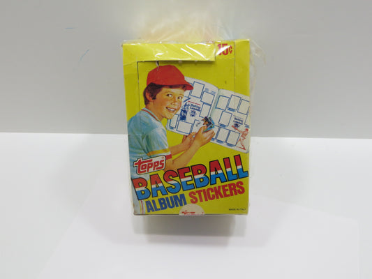 1981 TOPPS BASEBALL ALBUM STICKERS EMPTY WAX BOX