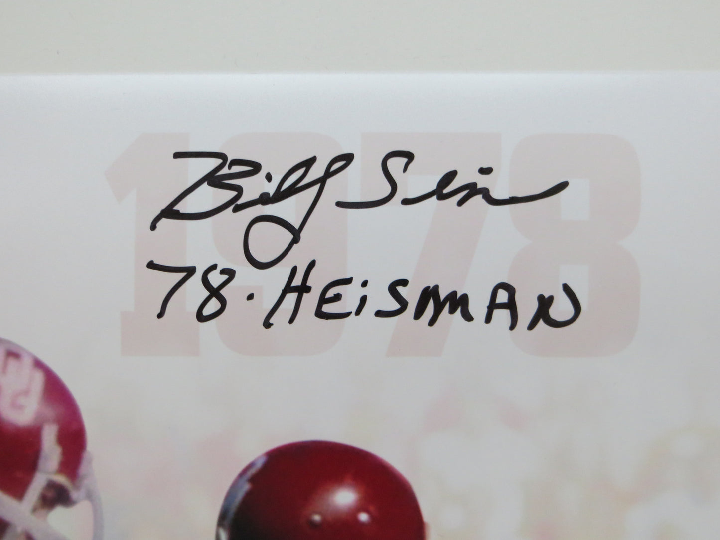 OKLAHOMA OU SOONERS HEISMAN BILLY SIMS STEVE OWENS JASON WHITE SIGNED Custom 16x20 BAS