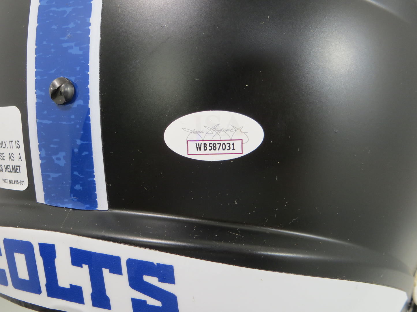 ROBERT MATHIS INDIANAPOLIS COLTS SIGNED RIDDELL SPEED F/S HELMET JSA COA