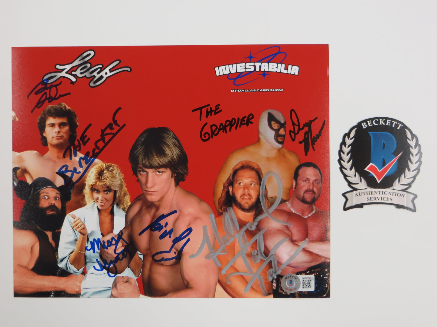 INVESTABILIA by the DALLAS CARD SHOW SIGNED 8x10 Red PHOTO Von Erich +MORE BAS