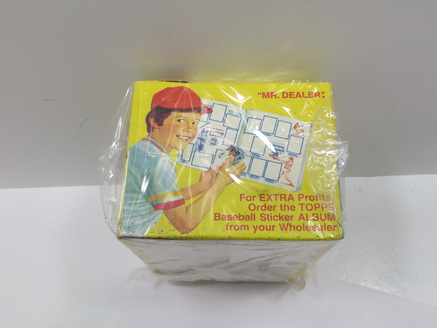 1981 TOPPS BASEBALL ALBUM STICKERS EMPTY WAX BOX