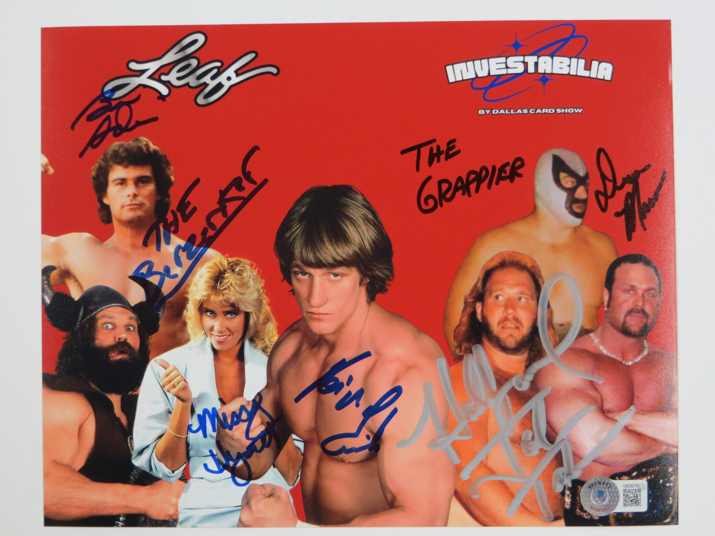 INVESTABILIA by the DALLAS CARD SHOW SIGNED 8x10 Red PHOTO Von Erich +MORE BAS