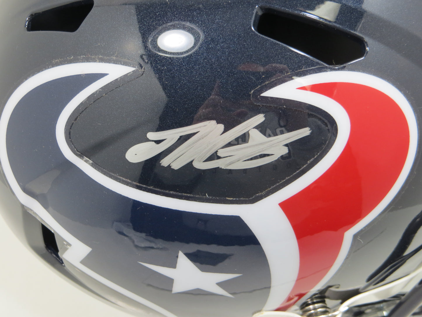 JOE MIXON HOUSTON TEXANS SIGNED SPEED FULL SIZE HELMET Schwartz OU Sooners