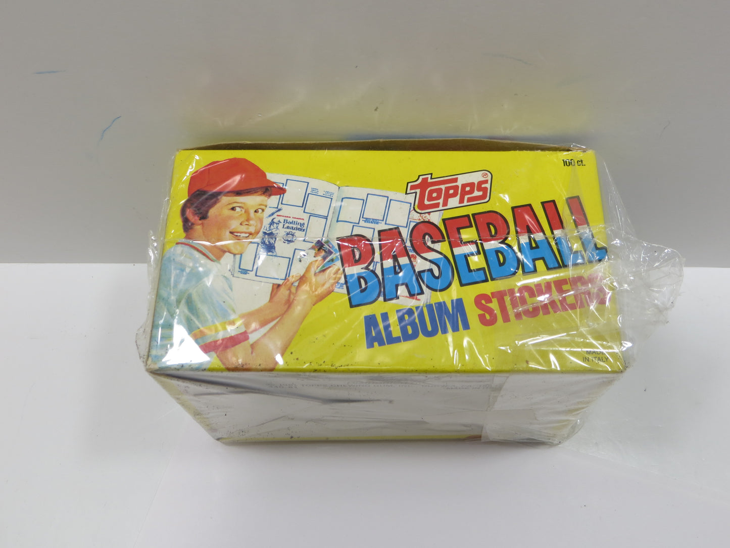 1981 TOPPS BASEBALL ALBUM STICKERS EMPTY WAX BOX