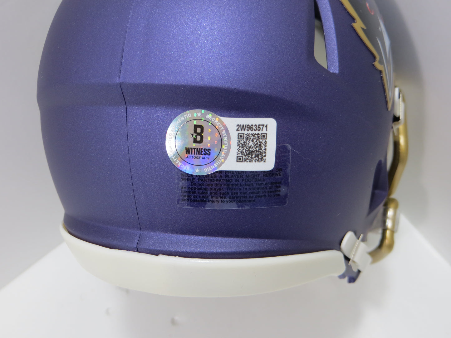 ROD WOODSON BALTIMORE RAVENS SIGNED RIDDELL FLASH MINI HELMET BAS COA