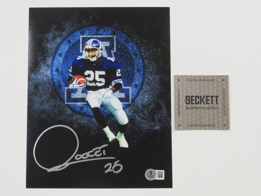 RAGHIB "ROCKET" ISMAIL Toronto Argonauts Logo SIGNED 8x10 PHOTO BAS COA