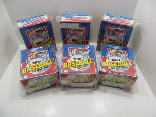 1982 TOPPS BASEBALL EMPTY WAX BOX Lot of 6