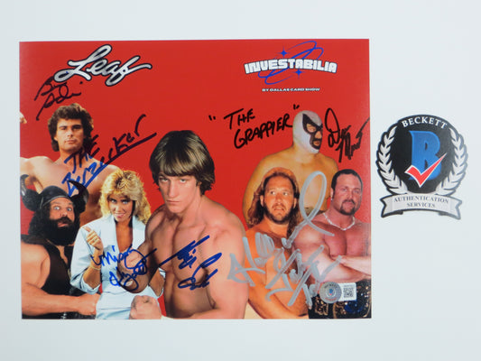 INVESTABILIA by the DALLAS CARD SHOW SIGNED 8x10 Red PHOTO Von Erich +MORE BAS