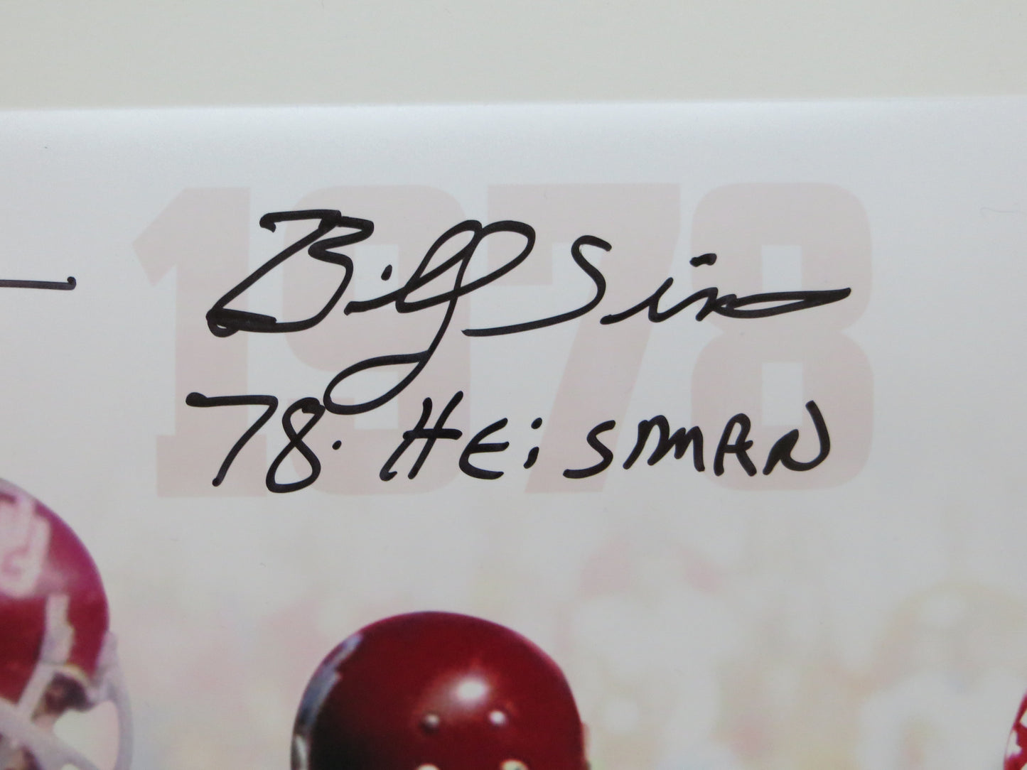 OKLAHOMA OU SOONERS HEISMAN BILLY SIMS STEVE OWENS JASON WHITE SIGNED Custom 16x20 BAS