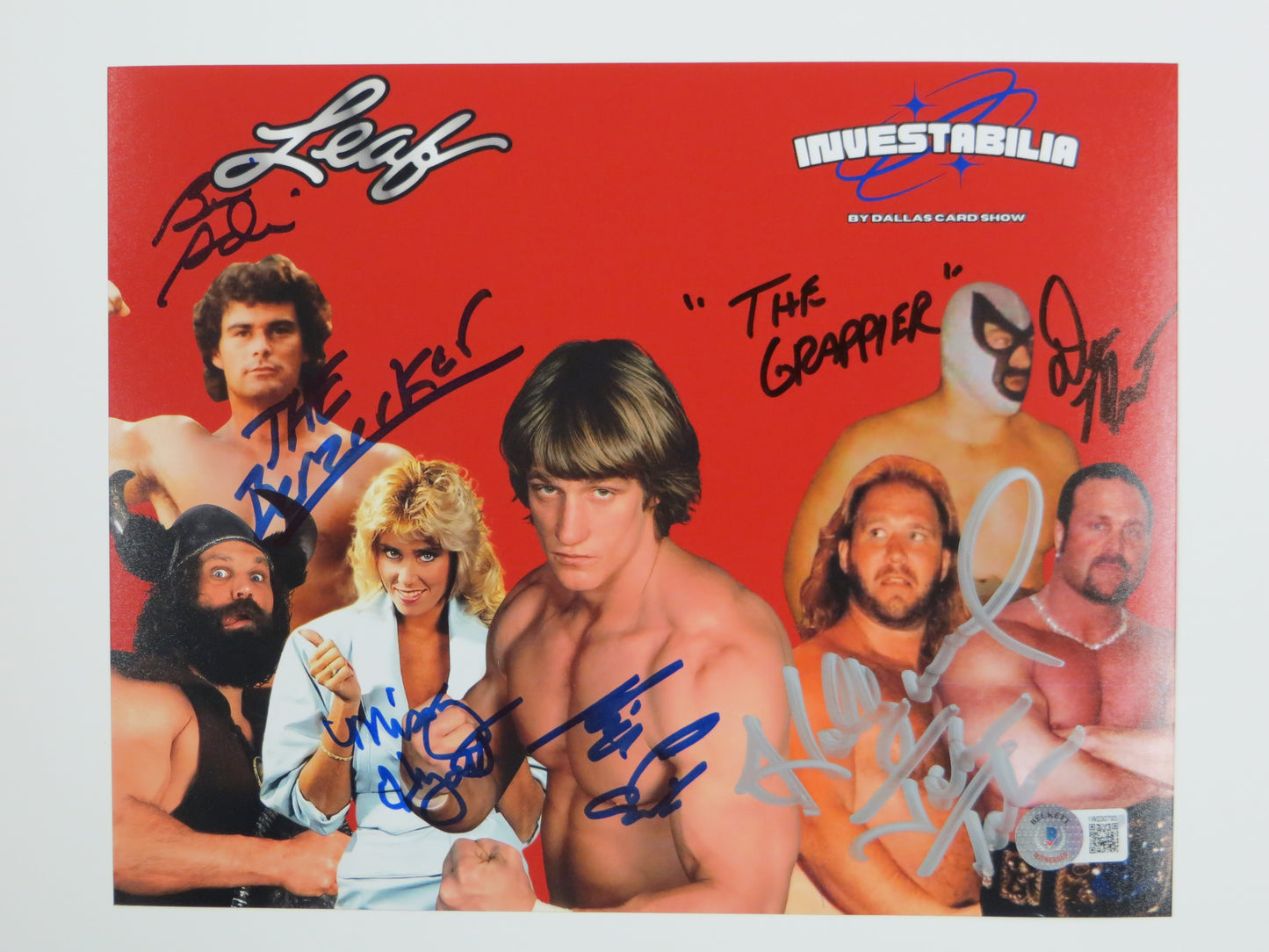 INVESTABILIA by the DALLAS CARD SHOW SIGNED 8x10 Red PHOTO Von Erich +MORE BAS