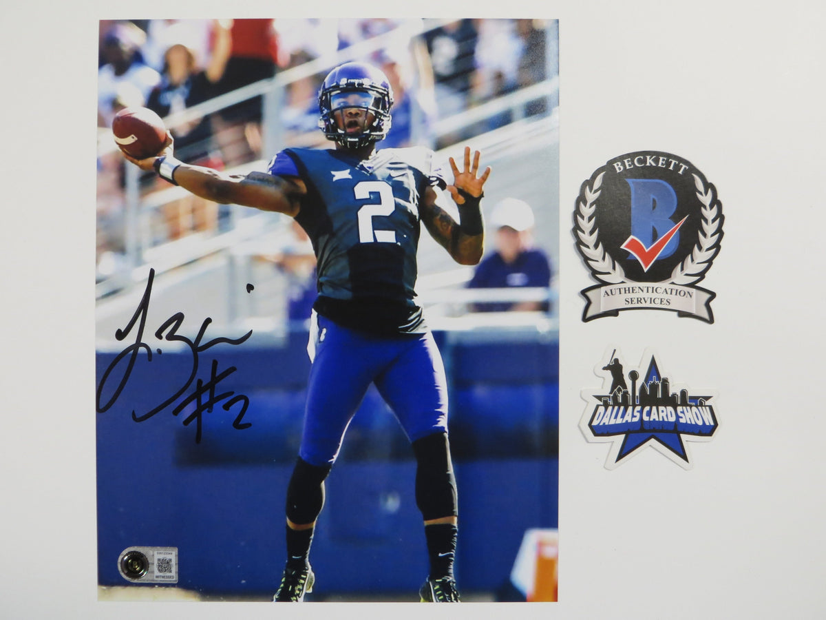 TREVONE BOYKIN TCU HORNED FROGS SIGNED 8x10 PHOTO Passing BAS