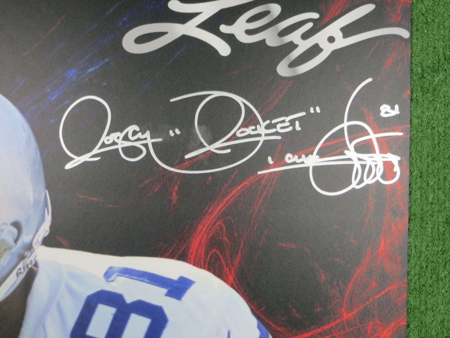 RAGHIB ROCKET ISMAIL SIGNED 24x36 Dallas Card Show FOAM BOARD BAS COA