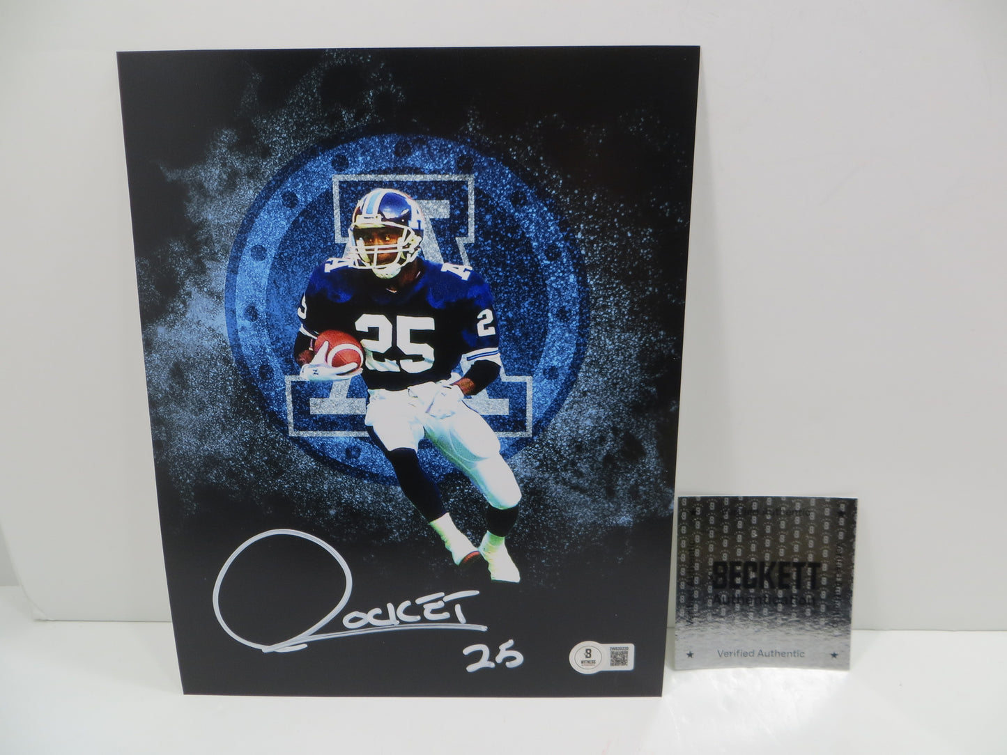 RAGHIB ROCKET ISMAIL TORONTO ARGONAUTS SIGNED 8x10 PHOTO LOGO BAS