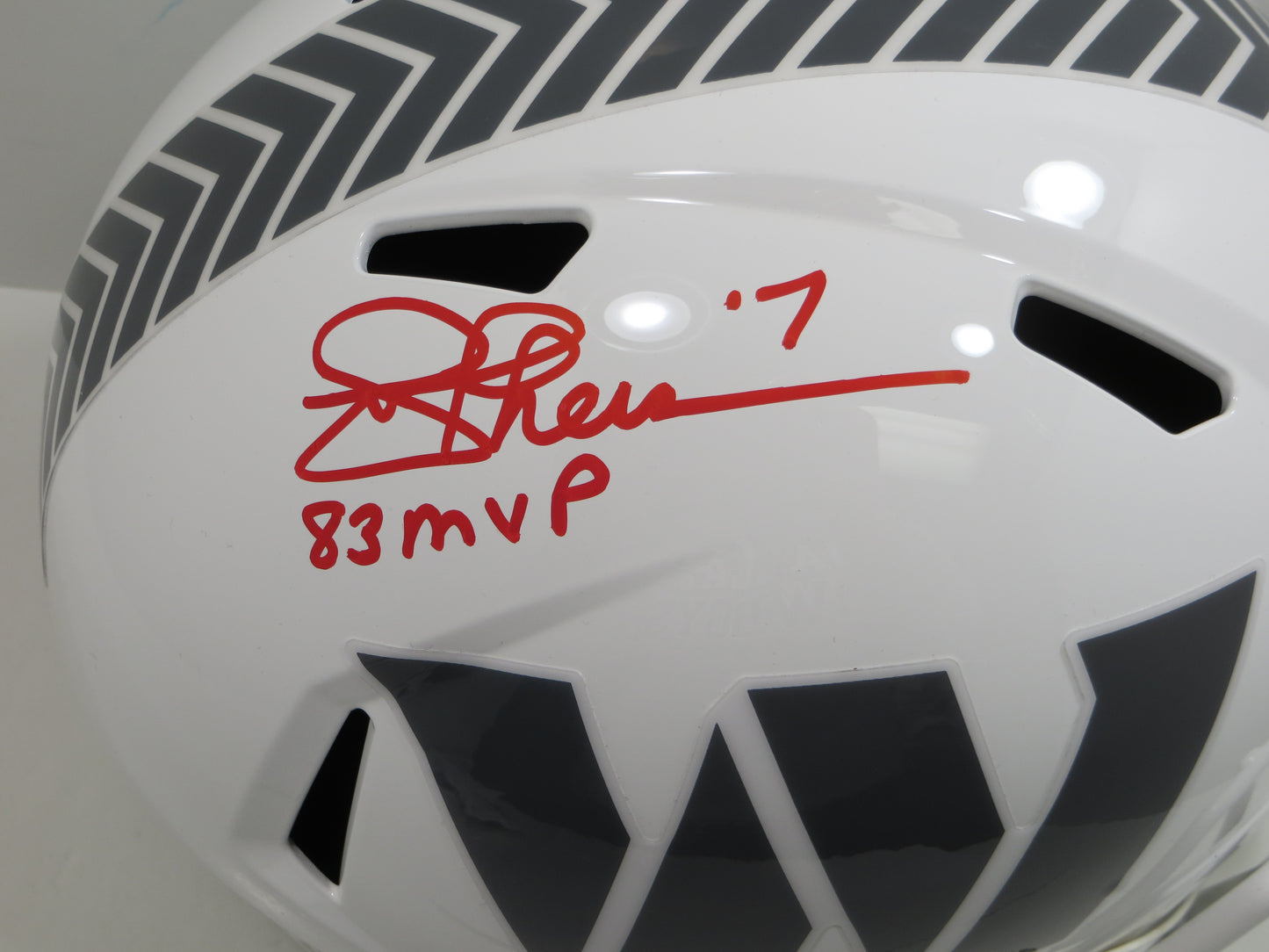 JOE THEISMANN WASHINGTON REDSKINS SIGNED SALUTE TO SERVICE SPEED F/S Helmet BAS