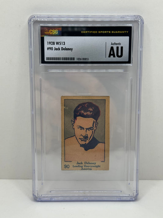 1928 W513 Jack Delaney #90 CSG Authentic