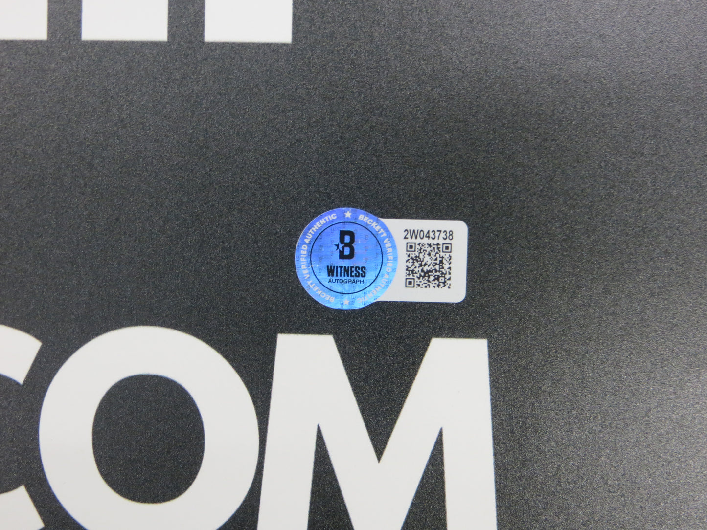 RAGHIB ROCKET ISMAIL SIGNED 24x36 Dallas Card Show FOAM BOARD BAS COA