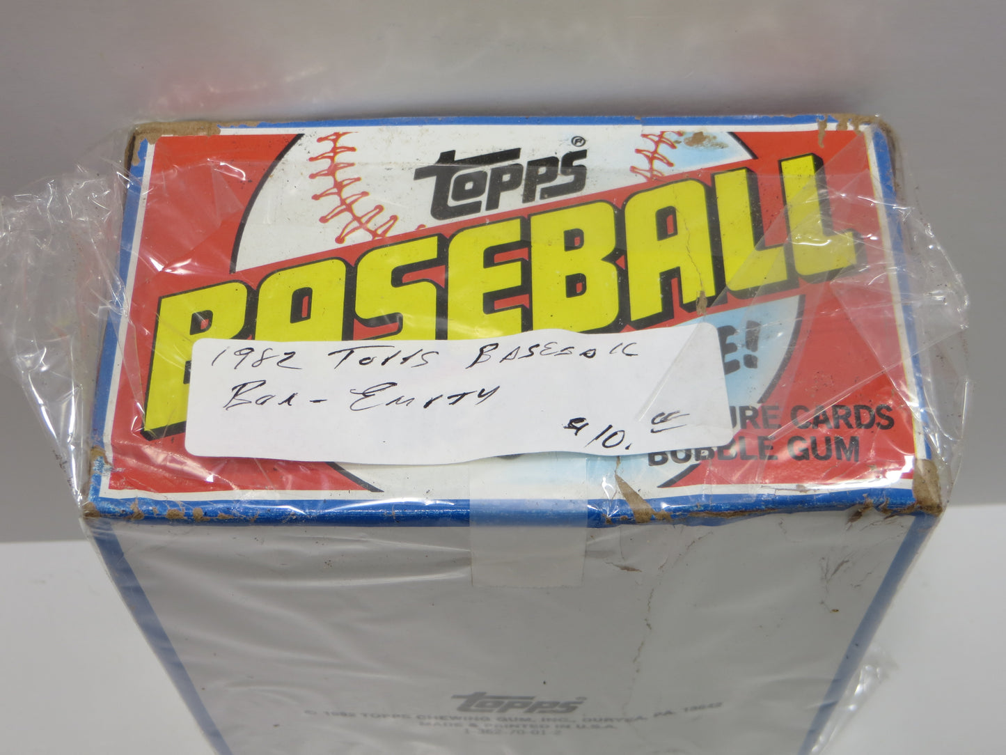1982 TOPPS BASEBALL EMPTY WAX BOX Lot of 6