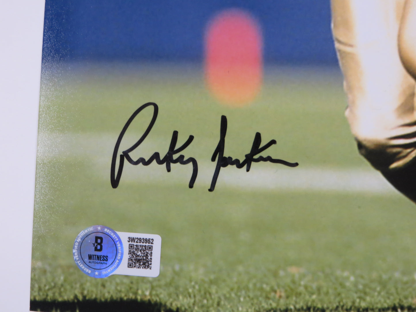 RICKEY JACKSON NEW ORLEANS SAINTS SIGNED 8x10 PHOTO Pitt Panthers BAS COA