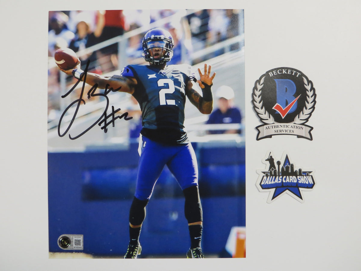 TREVONE BOYKIN TCU HORNED FROGS SIGNED 8x10 PHOTO Passing BAS