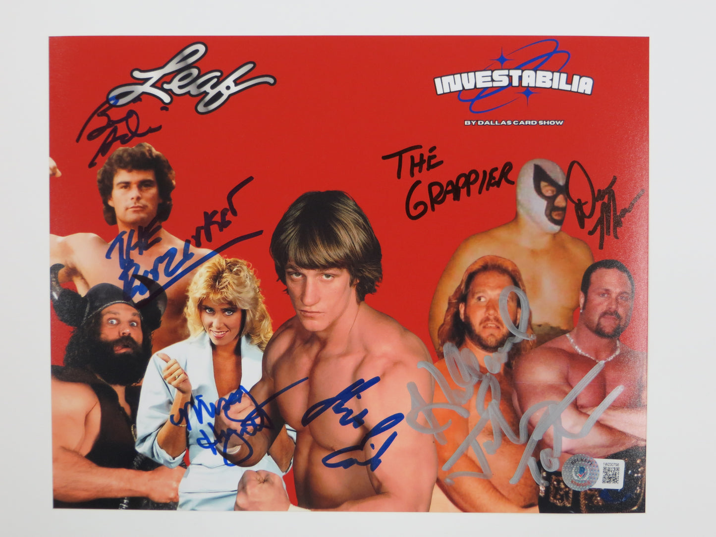 INVESTABILIA by the DALLAS CARD SHOW SIGNED 8x10 Red PHOTO Von Erich +MORE BAS
