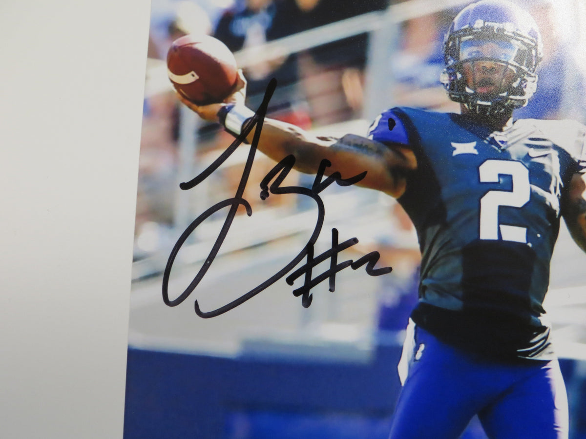 TREVONE BOYKIN TCU HORNED FROGS SIGNED 8x10 PHOTO Passing BAS