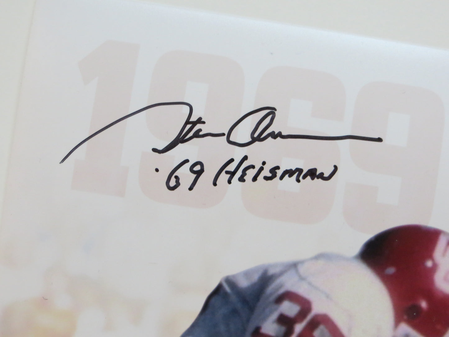 OKLAHOMA OU SOONERS HEISMAN BILLY SIMS STEVE OWENS JASON WHITE SIGNED Custom 16x20 BAS