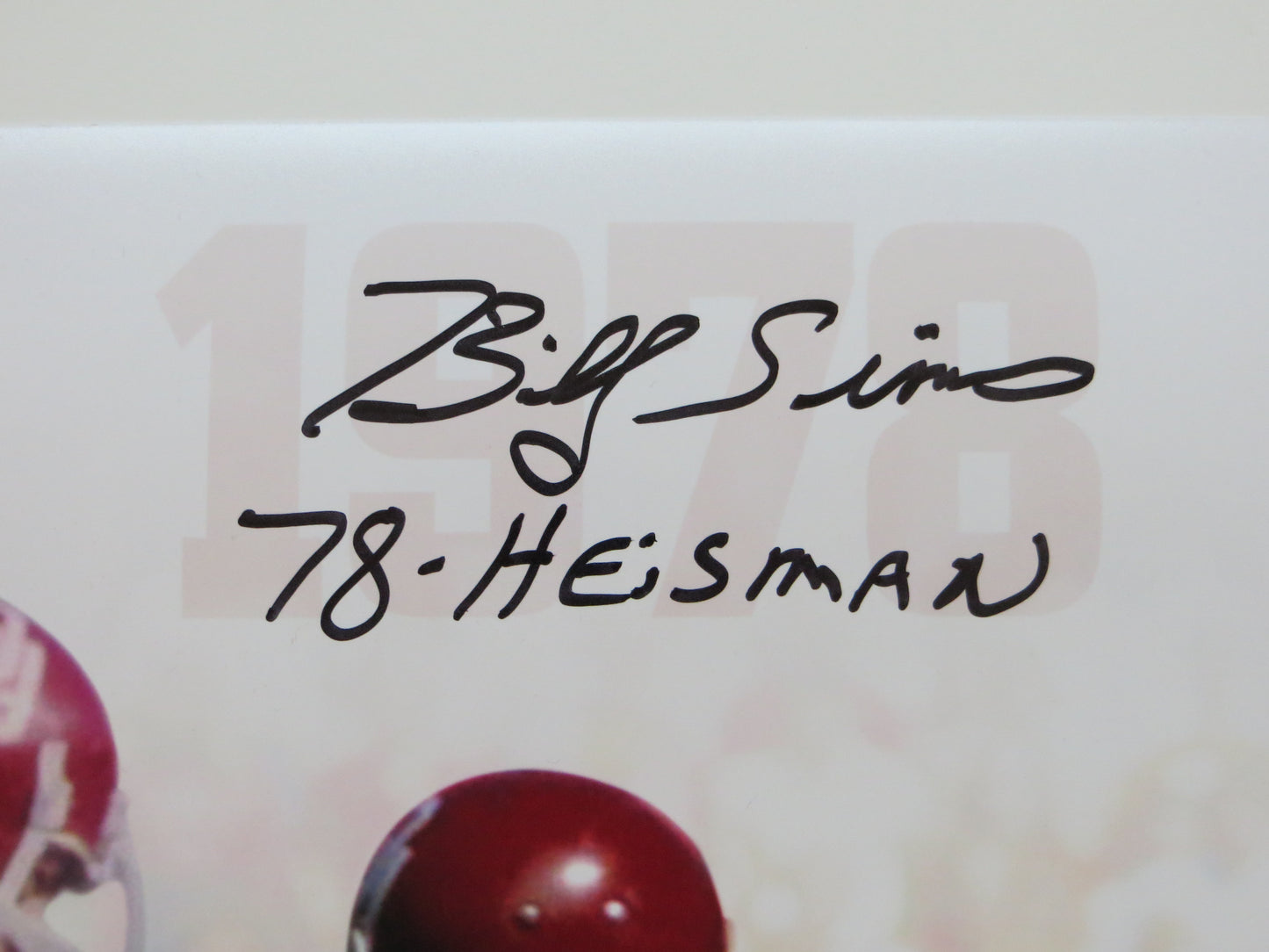 OKLAHOMA OU SOONERS HEISMAN BILLY SIMS STEVE OWENS JASON WHITE SIGNED Custom 16x20 BAS
