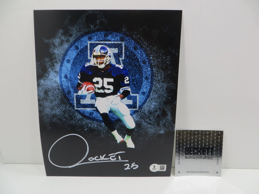 RAGHIB ROCKET ISMAIL TORONTO ARGONAUTS SIGNED 8x10 PHOTO LOGO BAS