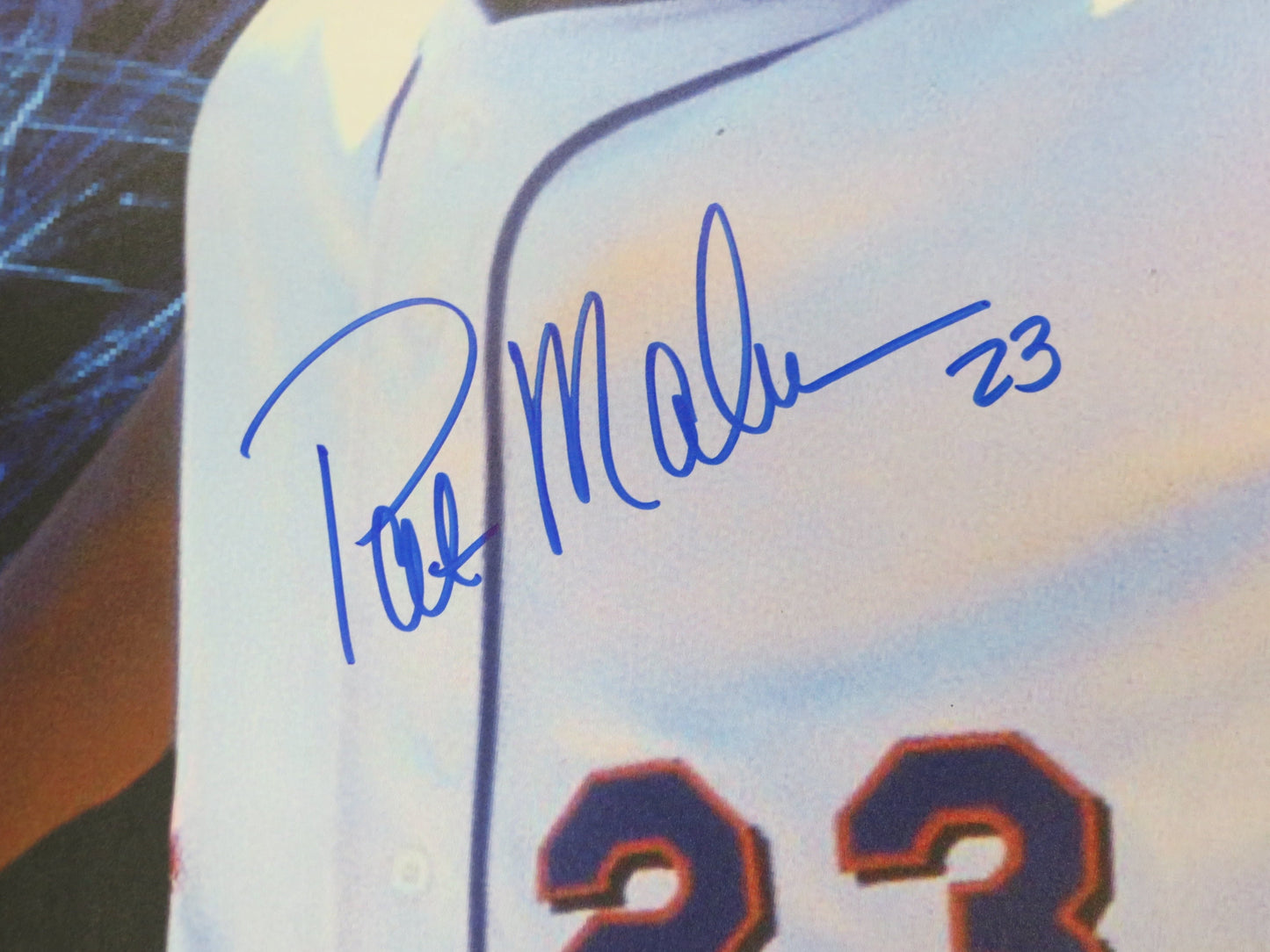 PAT MAHOMES SR. SIGNED 24x36 Dallas Card Show FOAM BOARD BAS COA