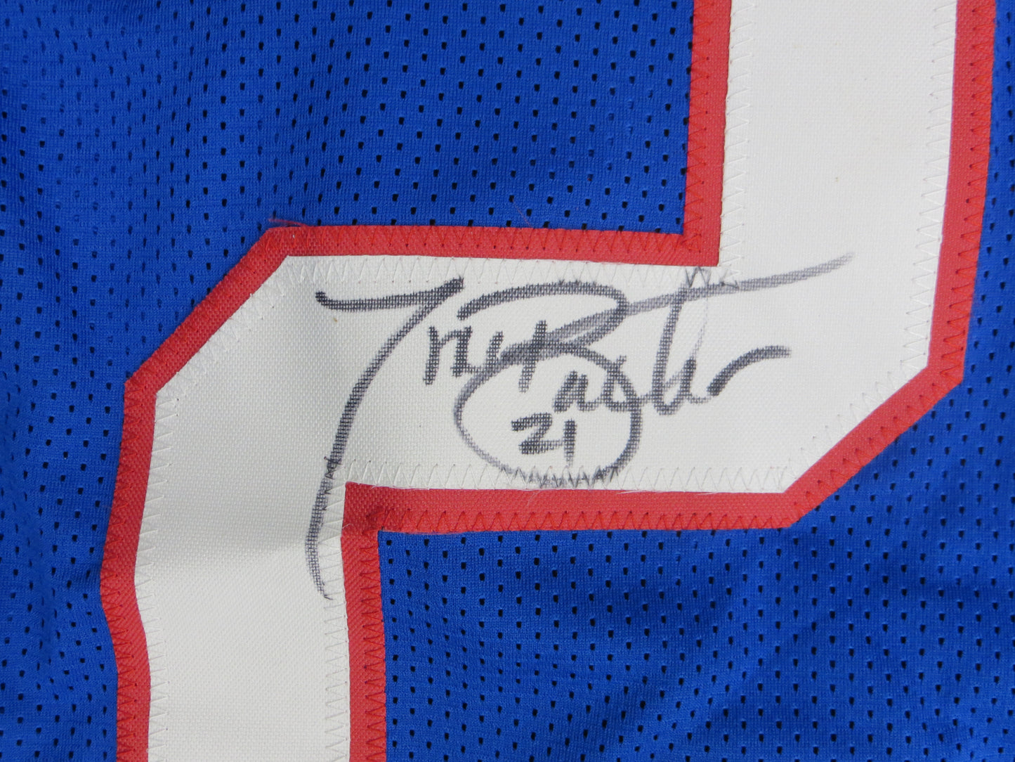 TIKI BARBER NEW YORK NY GIANTS SIGNED JERSEY Virginia Cavaliers JSA COA